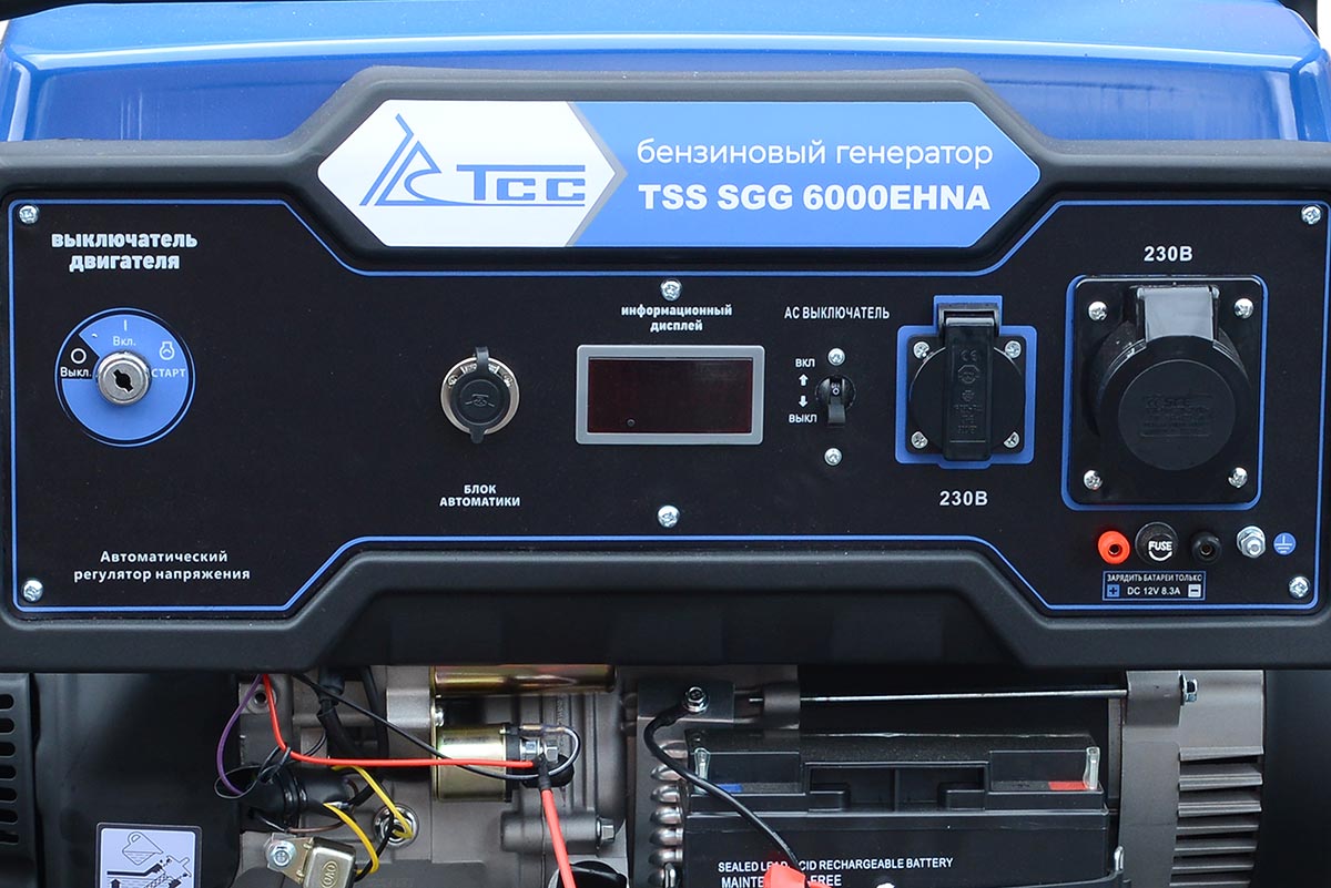 картинка Бензогенератор 6 кВт TSS SGG 6000EHNA Duplex с АВР от магазина Сарай